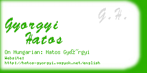 gyorgyi hatos business card